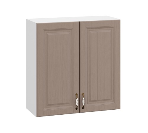 Прованс Шкаф навесной 1 дв 30х72 см, белый/белый текстурный