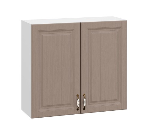 Прованс Шкаф навесной 1 дв 30х72 см, белый/белый текстурный