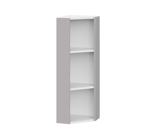 Вектор Шкаф торцевой 1 дв 30х91,2 см, белый/нео