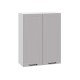 Вектор Шкаф 1 дв 30х91,2 см, белый/базальт
