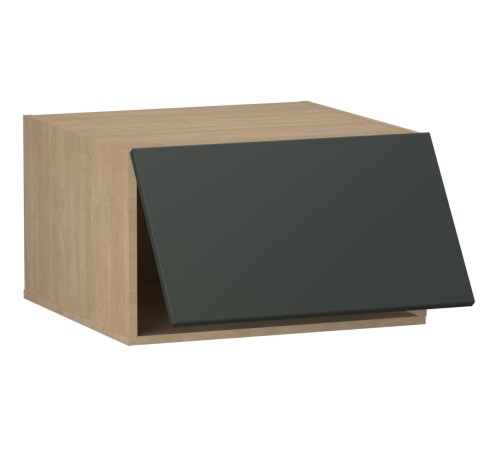 Женева Шкаф антресольный глубокий 1 дверь 60 см, дуб палермо/серый камень