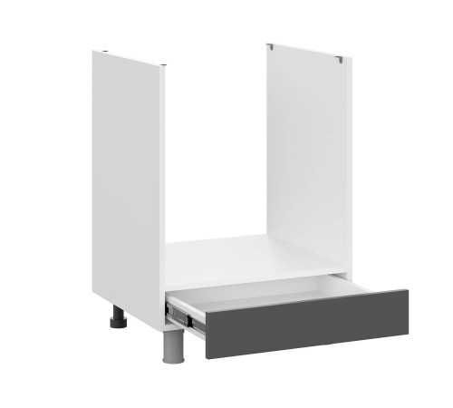 Модерн Стол под духовку 60х82,4 см, белый/графит