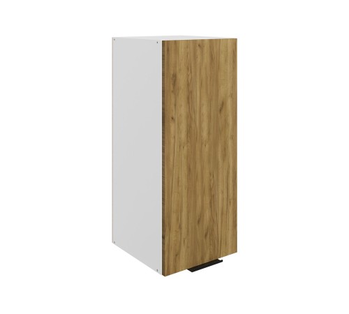 Стоун Шкаф навесной 1 дв 30х72 см, белый/акация светлая