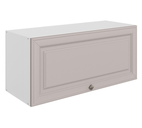 Мишель Шкаф навесной антресольный 1 дв 80х36 см, белый/кофейный