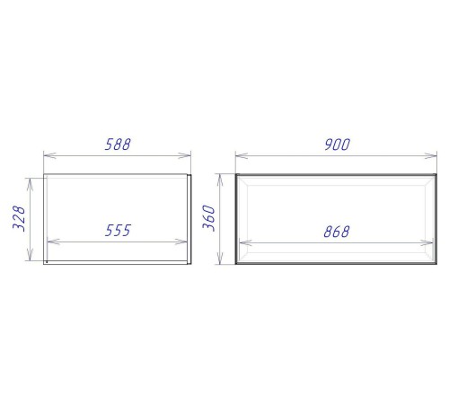 Женева Шкаф антресольный глубокий 1 дверь со стеклом 90 см, дуб палермо/стекло