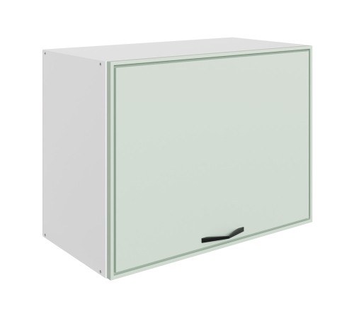 Монако Шкаф навесной антресольный 1 дв 60х45 см, белый/ментол матовый