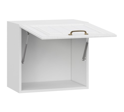 Прованс Шкаф навесной антресольный 1 дв 50х45,6 см, белый/белый текстурный