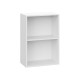 Стрэйт Шкаф 1 дв 50х72 см, белый/белый глянец