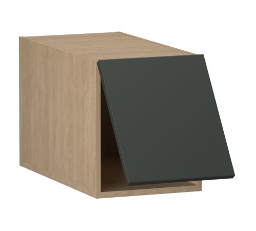 Женева Шкаф антресольный глубокий 1 дверь 60 см, дуб палермо/серый камень