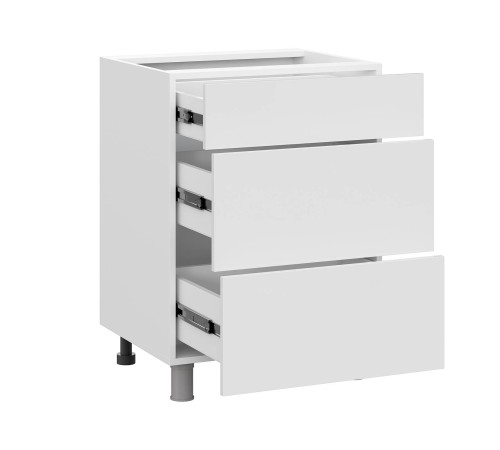 Модерн Стол 3 ящ 60х82,4 см, белый/бланж