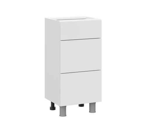 Модерн Стол 3 ящ 40х82,4 см узкий 400, белый/бланж