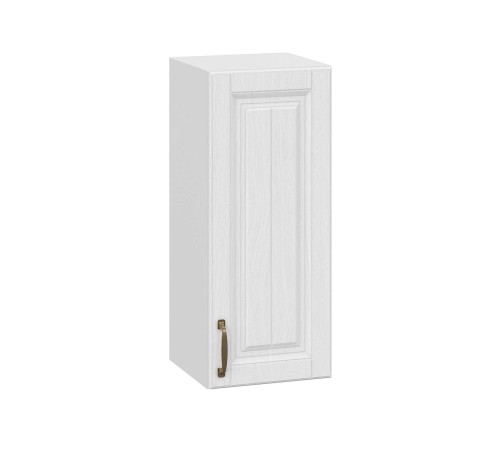 Прованс Шкаф навесной 1 дв 30х72 см, белый/белый текстурный