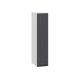 Вектор Шкаф 1 дв 30х91,2 см, белый/базальт