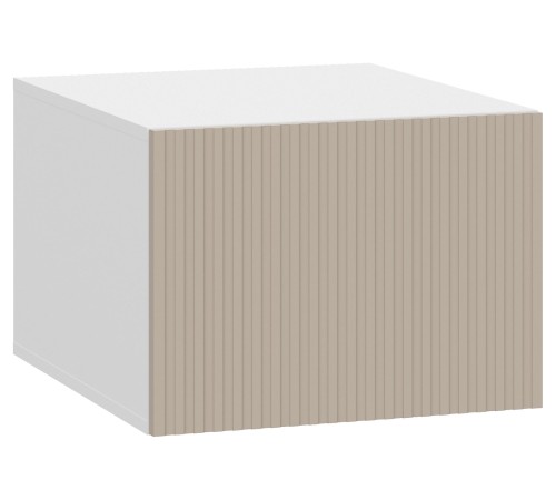 Стайл Навесной шкаф антресольный глубокий 1 дв 50х54,6 см, белый/меланж