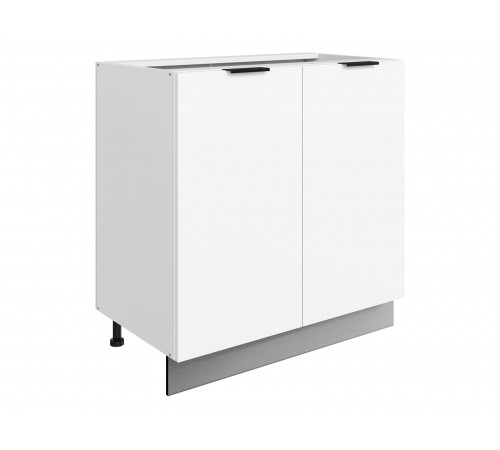 Стоун Стол 2 дв 80х82 см, белый/джелато софттач