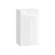 Стрэйт Шкаф 1 дв 40х72 см, белый/белый глянец