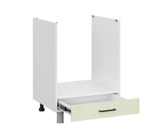 Грейвуд Стол под духовку 60х82,4 см, белый/дуб кремовый матовый