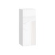 Стрэйт Шкаф 1 дв 35х91,2 см, белый/белый глянец