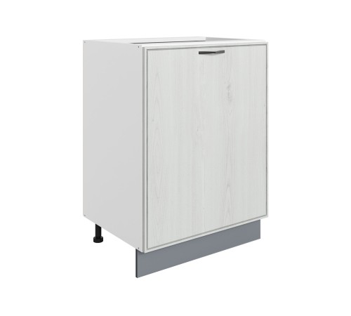 Монако Стол 1 дв 60х82 см, белый/дуб белый матовый