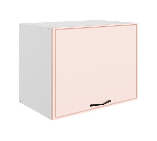 Монако Шкаф навесной антресольный 1 дв 50х45 см, белый/айвори матовый