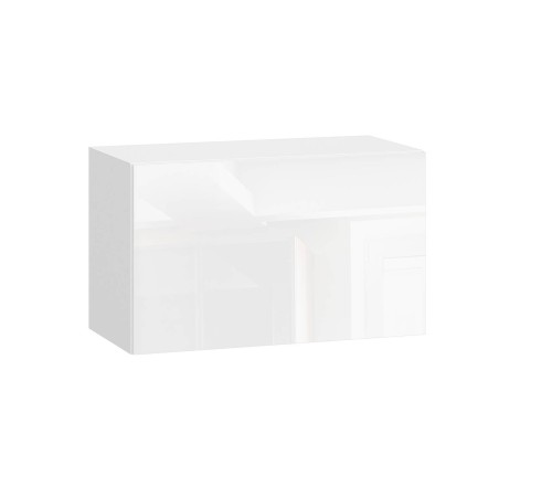 Модерн Шкаф антресольный 1 дв 60х36 см, белый/белый глянец (Бруно)