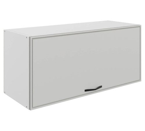 Монако Шкаф навесной антресольный 1 дв 80х36 см, белый/маус матовый