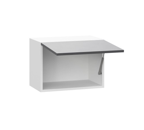 Модерн Шкаф антресольный 1 дв 50х36 см, белый/графит