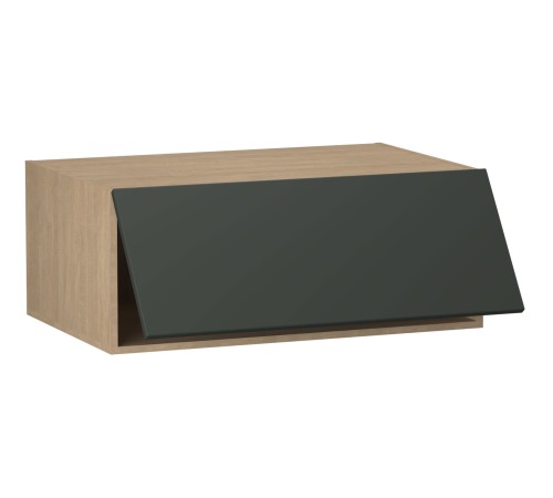 Женева Шкаф антресольный глубокий 1 дверь 60 см, дуб палермо/серый камень