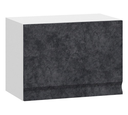 Вельвет Шкаф навесной антресольный 1 дв 50х36 см, белый/бетон графит