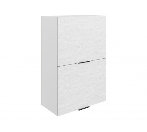 Стоун Шкаф навесной антресольный 2 дв 60х90 см, белый/белая скала