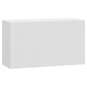 Стайл Навесной шкаф антресольный 1 дв 80х45,6 см, белый/бланж
