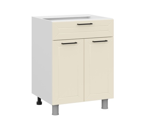 Вектор Стол 2 дв 1 ящ 60х82,4 см, белый/магнолия