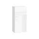 Стрэйт Шкаф 1 дв 45х91,2 см, белый/белый глянец