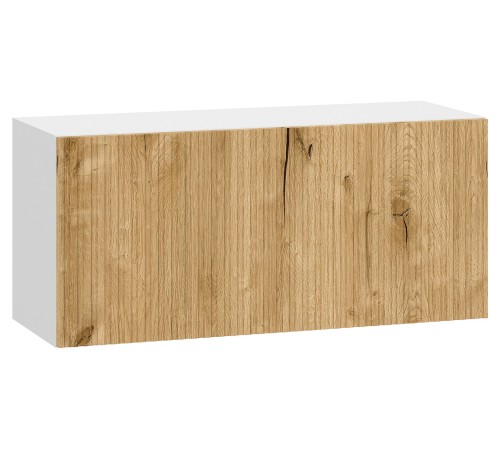 Стайл Навесной шкаф антресольный 1 дв 80х36 см, белый/дуб торонто