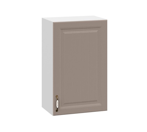 Прованс Шкаф навесной 1 дв 30х72 см, белый/белый текстурный