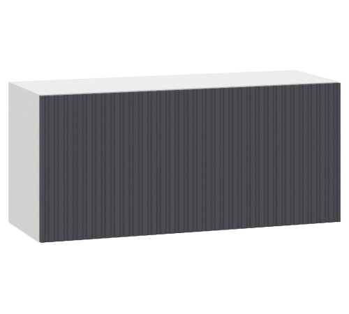 Стайл Навесной шкаф антресольный 1 дв 80х36 см, белый/графит Стайл Навесной шкаф антресольный 1 дв 80х36 см, белый/графит