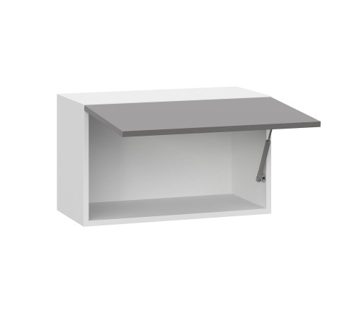 Модерн Шкаф антресольный 1 дв 60х36 см, белый/грей