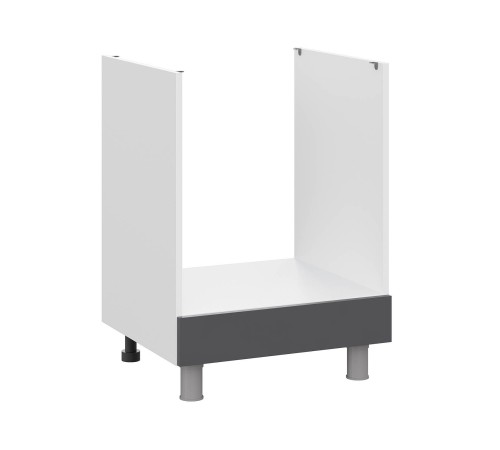 Модерн Стол под духовку 60х82,4 см, белый/графит