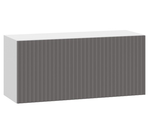 Стайл Навесной шкаф антресольный 1 дв 80х36 см, белый/грей Стайл Навесной шкаф антресольный 1 дв 80х36 см, белый/грей