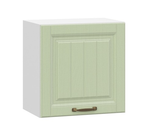 Прованс Шкаф навесной антресольный 1 дв 45х45,6 см, белый/фисташковый структурный