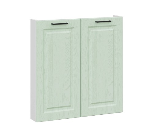 Грейвуд Стол под стиральную машину 2 дв 70х82,4 см, белый/шато мята