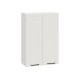 Вектор Шкаф 1 дв 30х91,2 см, белый/базальт