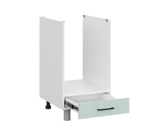 Грейвуд Стол под духовку 45х82,4 см, белый/деним голубой