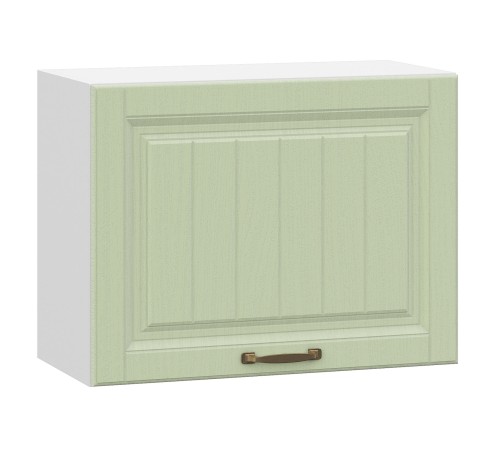 Прованс Шкаф навесной антресольный 1 дв 60х45,6 см, белый/фисташковый структурный