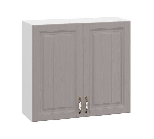 Прованс Шкаф навесной 1 дв 30х72 см, белый/белый текстурный