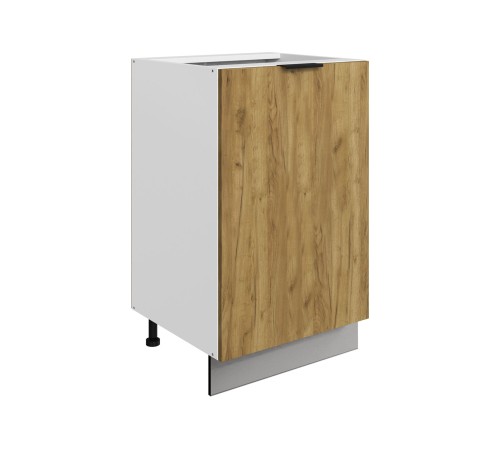 Стоун Стол 1 дв 50х82 см, белый/акация светлая