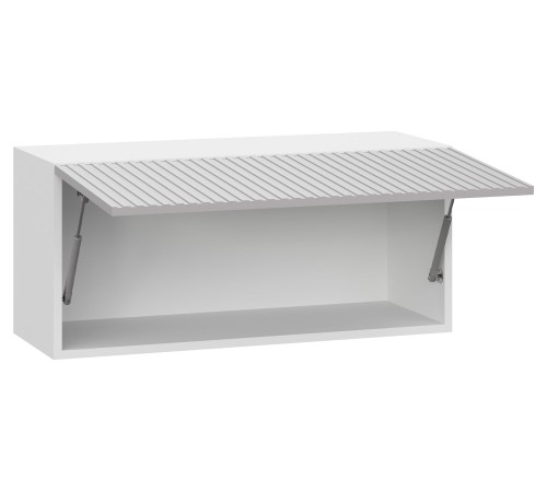 Стайл Навесной шкаф антресольный 1 дв 80х36 см, белый/нео