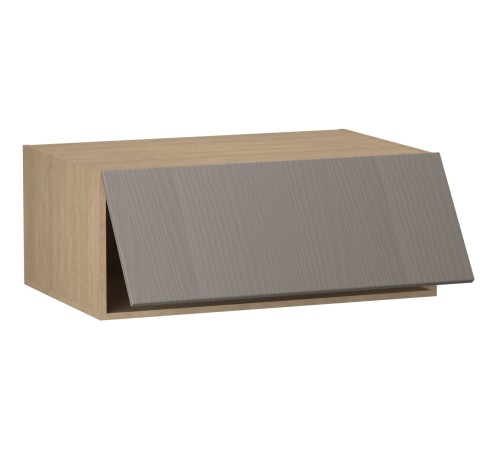 Женева Шкаф антресольный глубокий 1 дверь 60 см, дуб палермо/серый камень