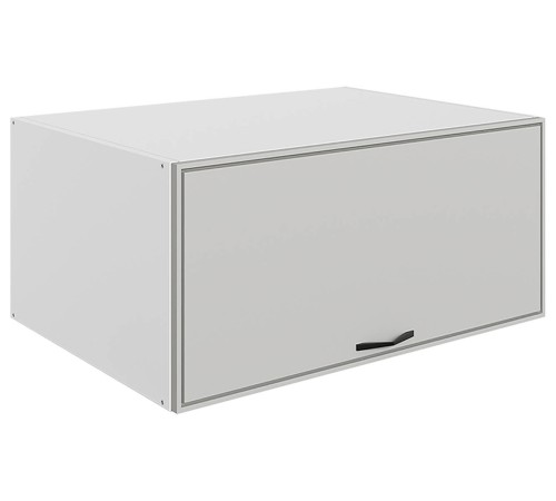 Монако Шкаф навесной антресольный глубокий 1 дв 80х36х56,6 см, белый/маус матовый