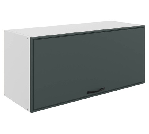 Монако Шкаф навесной антресольный 1 дв 80х36 см, белый/грин матовый